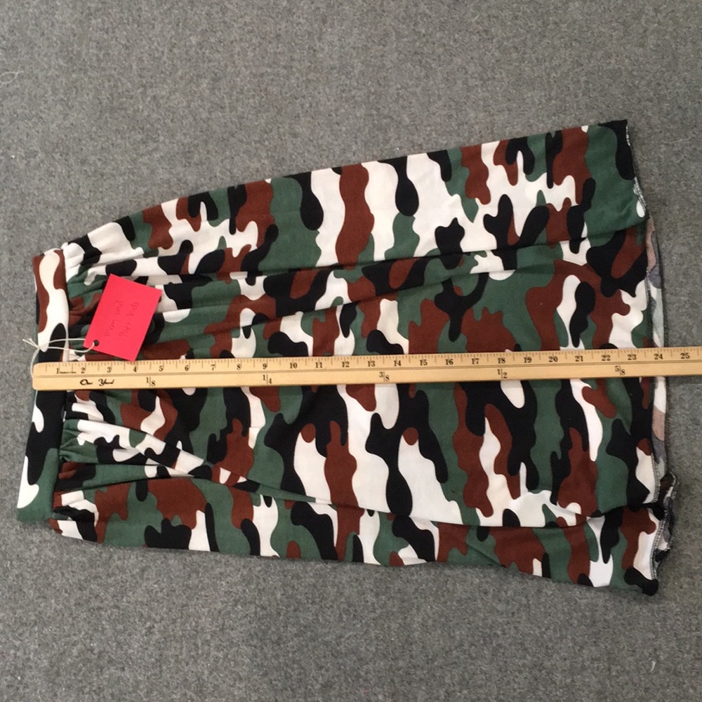 Girls Camo Midi Skirt - Green Camo - Picture 8 of 8